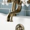 Kingston Brass Deck Mount Clawfoot Tub Faucet with Hand Shower, Antique Brass KS228PXAB - alternate 4